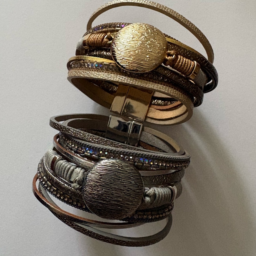 Set of 2 Multi Strand Bangles